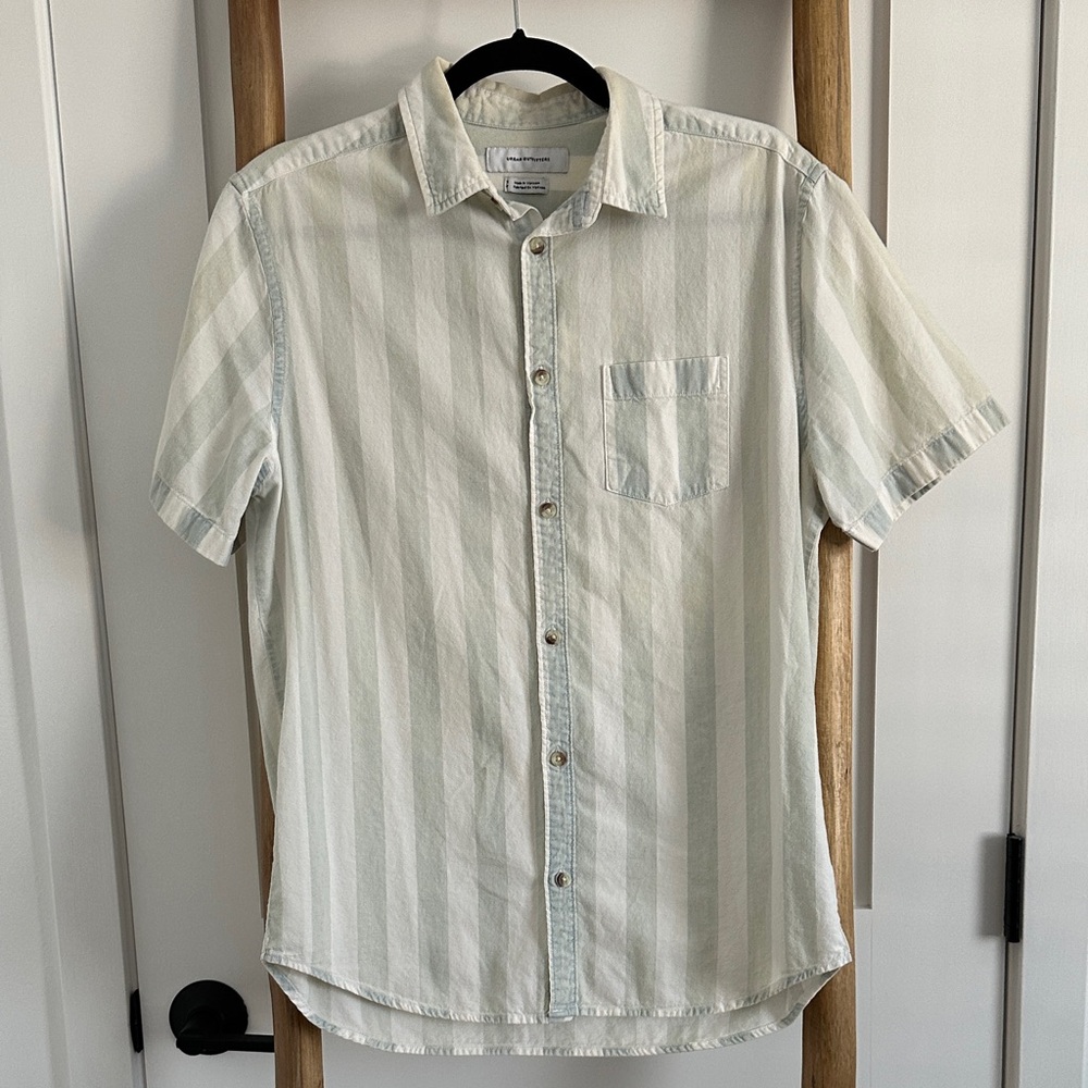 Urban Outfitters Men's Sunbleached Striped Shirt